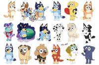 Tatuaże zmywalne piesek Bluey - CG-437