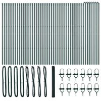 Ogrodzenie z słupkami Zielony 1.6 x 100 m Stal pokryta PCV