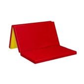 materac gimnastyczny 150х100х5 cm trzyczęściowy czerwono-żółty