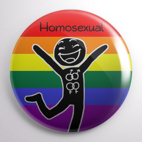 Przypinka Homosexual na Arena.pl