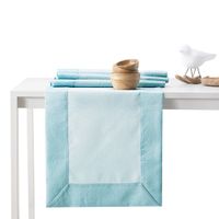 Bieżnik plamoodporny mankiet GAIA 40X140 j. błękitny AmeliaHome