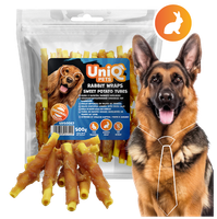 Przysmak dla psa rurki z królika i batatów 500g UNIQ PETS