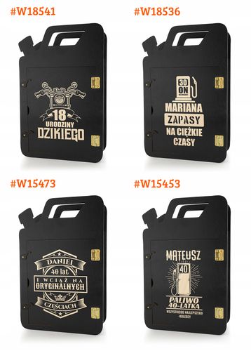 PREZENT NA URODZINY KANISTER BAREK 30 40 50 grawer na Arena.pl