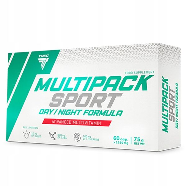 WITAMINY I MINERAŁY DLA SPORTOWCÓW Trec Multipack Sport Day/Night 60 kaps zdjęcie 12