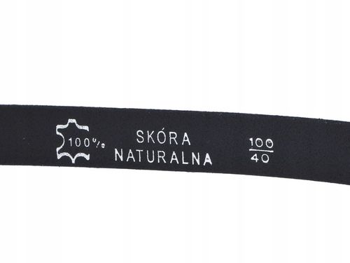 SKÓRZANY Pasek AUTOMAT garnitur jeans BRĄZ na Arena.pl