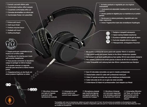 CUFFIA SPEAK PRO nero na Arena.pl