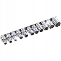 ZESTAW NASADEK KLUCZE NASADOWE 1/2" 12-KĄTNYCH 8-22mm 11 szt CR-V TOPTUL