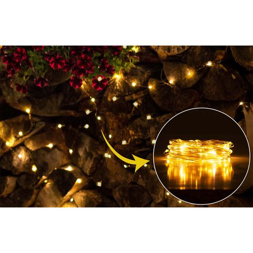 Lampki choinkowe druciki 100 LED 10 metrów na Arena.pl