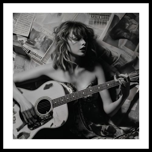 Plakat 60x60cm Młoda Gitarzystka na Arena.pl