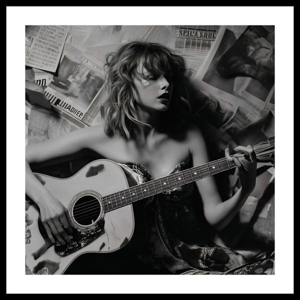 Plakat 60x60cm Młoda Gitarzystka zdjęcie 3