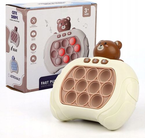 GRA POP IT POPIT MIS GAME ELEKTRYCZNA ZRĘCZNOŚCIOWA XL + GRATIS 3 BATERIE na Arena.pl