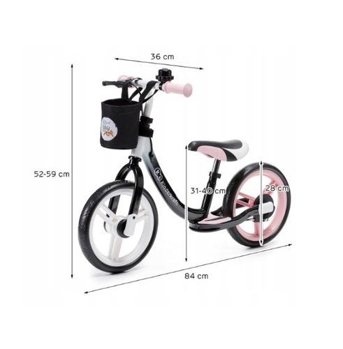 Kinderkraft rowerek biegowy Space PINK na Arena.pl