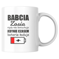 Prezent na dzień Babci Kubek z personalizowanym imieniem.