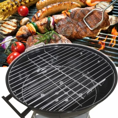 Grill Ogrodowy węglowy na brykiet Zamykany POKRYWA BBQ KETTLE półka na Arena.pl