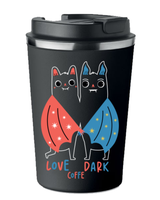 Kubek Termiczny Premium z Nadrukiem LOVE DARK COFFEE 350ml 0,35l KT_032