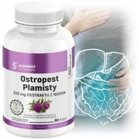 OSTROPEST PLAMISTY 500mg 90 kap WĄTROBA Trawienie SYLIMARYNA | INSPORT