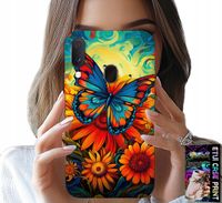 ETUI DO SAMSUNG GALAXY A20E - MOTYLE MOTYLKI KWIATKI RÓŻE OBUDOWA