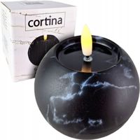 ŚWIECA LED WKŁAD ŚWIECZKA OKRĄGŁA NA STÓŁ DO STROIKA ZNICZY 10CM PŁOMIENIA