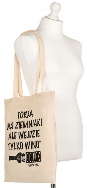 bawełniana torba typu shopper bag zdjęcie 3