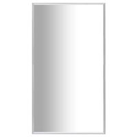 Lustro ze srebrną ramą, 80x60 cm