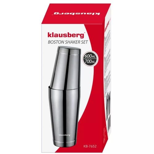 shaker bostoński do koktajli klausberg kb-7652 700ml + 600ml na Arena.pl