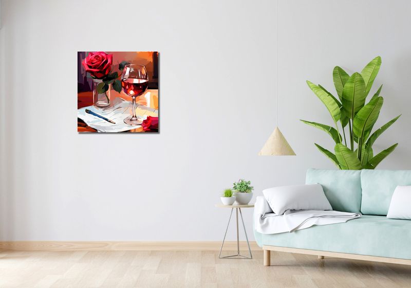 Obraz 60x60cm Poetycki Wieczór zdjęcie 2