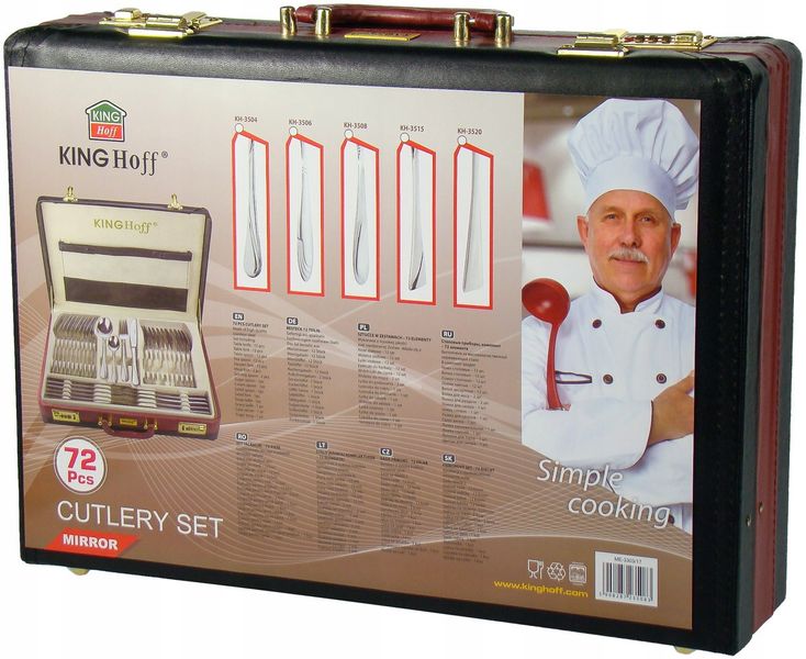 Sztućce Satynowane w Walizce 72 ele 12 osób zdjęcie 14