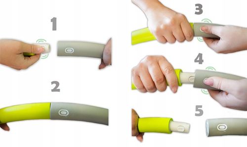 DrFit Hula Hop klasyczne składane odchudzające cardio ø100cm szaro-zielone na Arena.pl