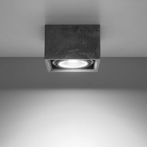 Kwadratowa lampa sufitowa SL.0883 betonowa do sypialni na Arena.pl