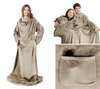 Koc Z Rękawami 150x180 Ciepły Na Prezent Szlafrok Bluza Kolory Wybór Gruby