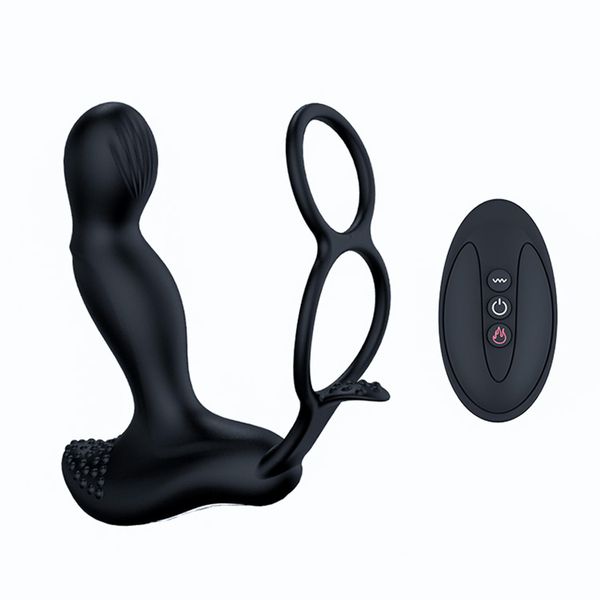 Wibrator-Silicone Massager 7 Function And Heating Function, Black zdjęcie 1