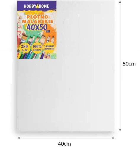 PŁÓTNO MALARSKIE DO MALOWANIA PROFESJONALNE PODOBRAZIE ZESTAW 3szt 40x50 cm na Arena.pl