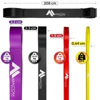 zestaw 4 gum oporowych do ćwiczeń gumy powerband