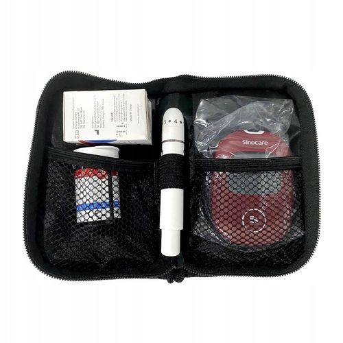 Glukometr Sinocare SAFE AQ SMART w mg/dl z 100 paskami i 100 lancetami na Arena.pl