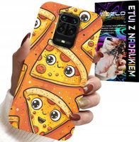 ETUI DO XIAOMI NOTE 9 PRO / 9S - SŁODKIE UŚMIECHNIĘTE PIZZE CASE + SZKŁO