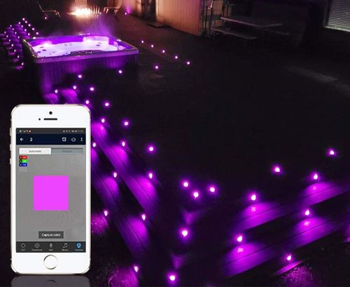 UŻYWANE Lampki tarasowe WiFi SUBOSI RGB LED 45mm IP67 z Alexa 10 szt na Arena.pl