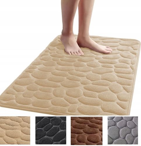 DYWANIK ŁAZIENKOWY 50X80CM DUŻY MIĘKKI XXL CHŁONNY ANTYPOŚLIZG MEMORY FOAM na Arena.pl