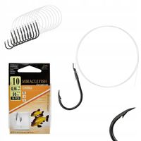 Haczyki WIĄZANE CHINU Przypony GOTOWE 10 SZT r 10