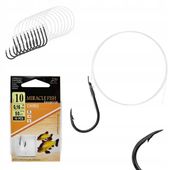 Haczyki WIĄZANE CHINU Przypony GOTOWE 10 SZT r 10