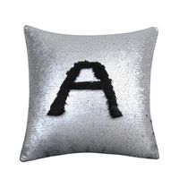 Poszewki na poduszkę z cekinami Srebrny 40x40cm