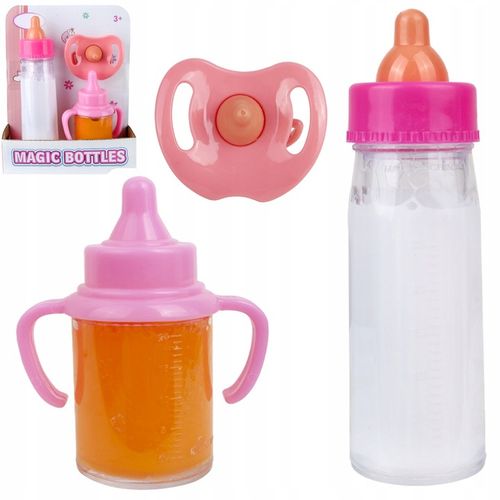 Zestaw magiczna butelka mleko bidon sok smoczek dla lalki HX853-1 na Arena.pl