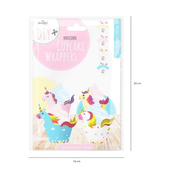 Papilotki do babeczek Jednorożce, 8 szt. zdjęcie 3