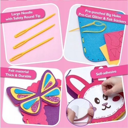 Jednorożec DIY Torebka z Filcu – Zestaw do Szycia dla Dziewczynek 6+ na Arena.pl