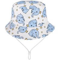 Słoniki Kapelusz Dziecięcy Z Regulacją Bawełniany Letni Kap-F
