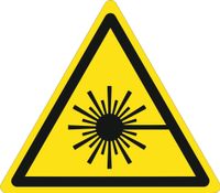 Tabliczka ostrzegawcza przed wiązką laserową grawerowana 10x10cm duży wybór