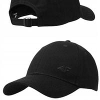 4F CZAPKA Z DASZAKIEM BEJSBOLÓWKA 100% bawełna CZARNA U367