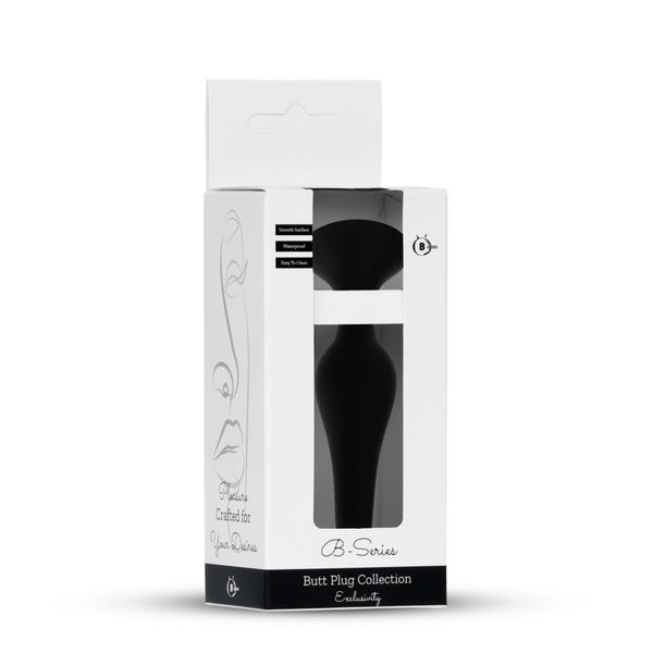 Plug-Silicone Plug Black - Large zdjęcie 1