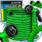 WĄŻ OGRODOWY 22,5 M ROZCIĄGLIWY ELASTYCZNY ZRASZACZ + ZŁĄCZKA +