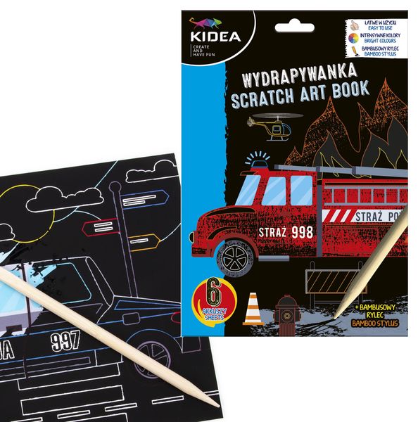 wydrapywanka auta 6 ark kidea zdjęcie 1