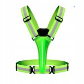 Kamizelka odblaskowa z ledami do biegania, na rower, spacer ładowanie